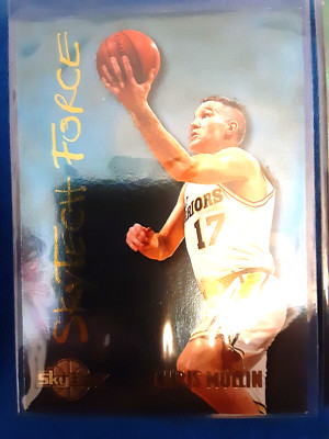 Chris Mullin 1995 Skybox Skytech Force Insert SF16 Golden State Warriors FOIL MV