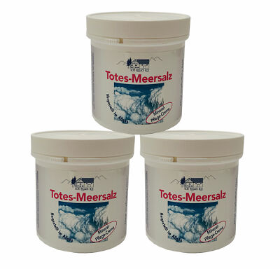6x 250ml Totes-Meersalz-Creme, Pflegecreme mit Mineralien des Toten-Meer-Salzes