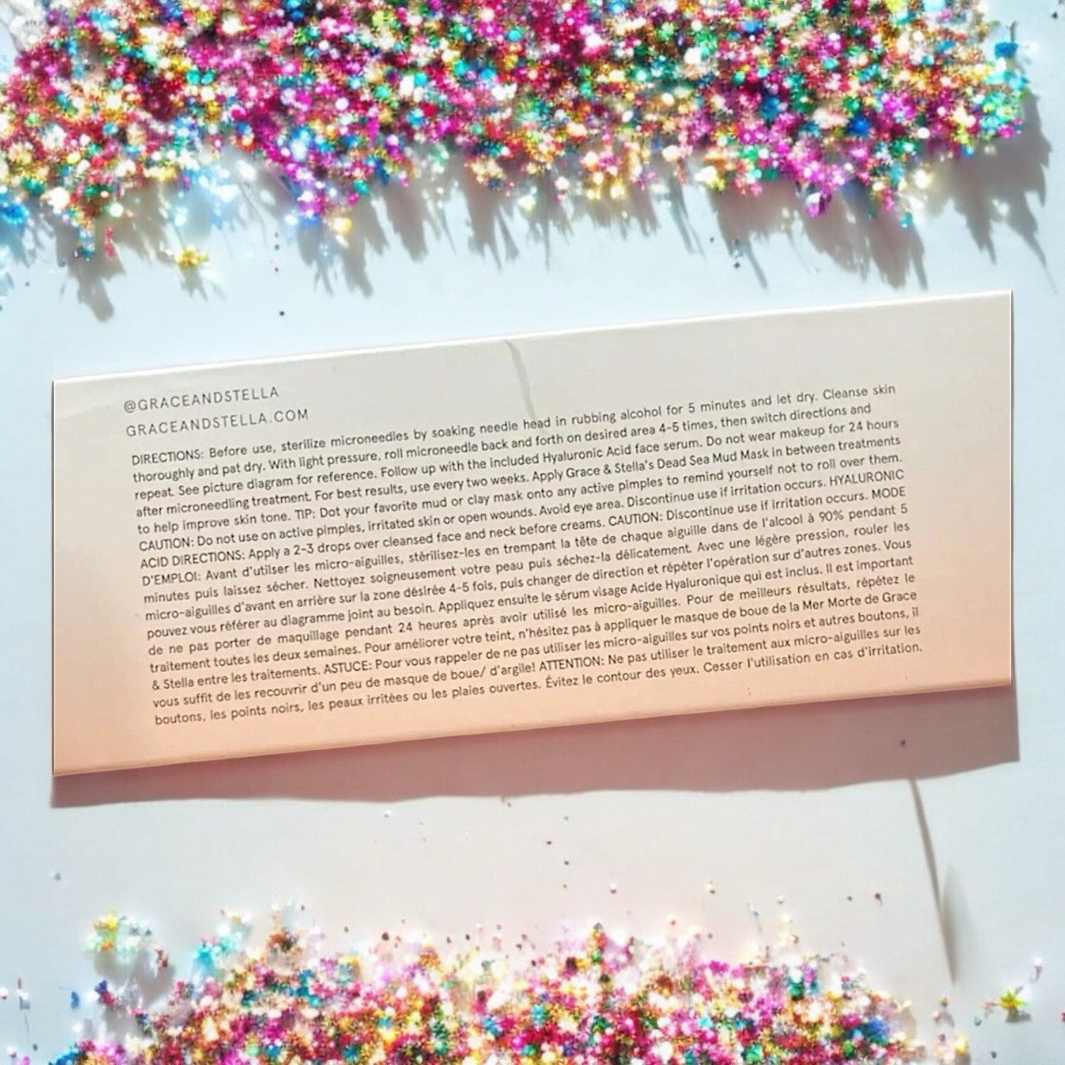 Grace And Stella Just Roll With It Microneedle Facial Roller Brand New In Box