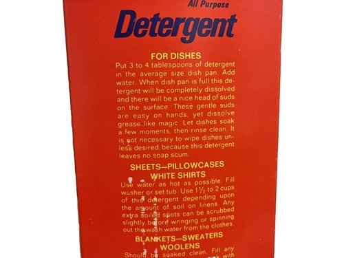 NOS Waremart Laundry Detergent VTG Sealed 10lb Cardboard Box Boise Idaho Rare - Imagen 7 de 22