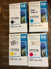 HP 641A C9720A C9721A C9722A C9723A TONER CARTRIDGES FOR 4600 4650, VAT INCLUDED