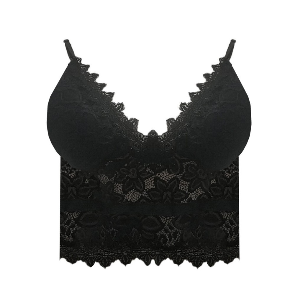 Lace Bustier Crop Top Bralette Tank Camisole Vest for Women Multiple Colors - Picture 8 of 12