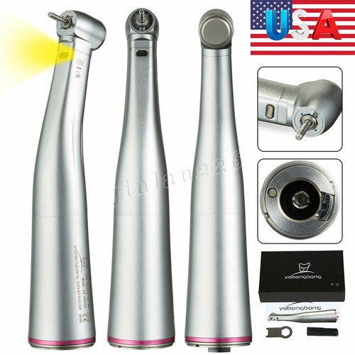 Dental 1:1 1:5 LED Fiber Optic Contra Angle Handpiece Push fit NSK/KAVO motor - Picture 11 of 21