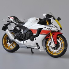 1:12 Scale Diecast Motorcycle Model Toys Yamaha YZF-R1M Miniature Replica