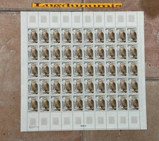 Planche Timbre N° 1694 50 Timbres 1971 65 C. Grand-Duc Chouette