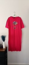 T-shirt embroidered dress side slits size S