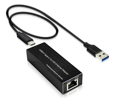 2.5 Gig to USB 3.0 Adapter - 10/100/1000/2500 Gbps Ethernet Speed -Windows/Linux