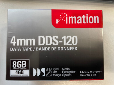 Imation DDS-120 4.0GB / 8.0GB 4mm DAT Kassette Cassette Cartridge Data Tape NEU