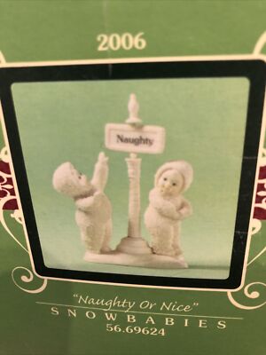 Department 56 Snowbabies Naughty Or Nice 2006