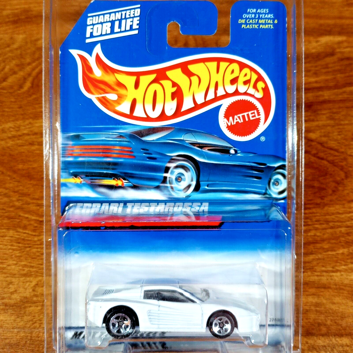Hot Wheels Vintage Ferrari Testarossa White 5 Spoke 2000 Collector