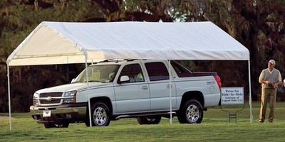 White Heavy Duty Garage Canopy Tent 10x20 Ft Steel Carport