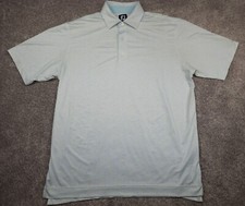 Footjoy Polo Shirt Mens Large Floral Print Performance Golf Golfer Active