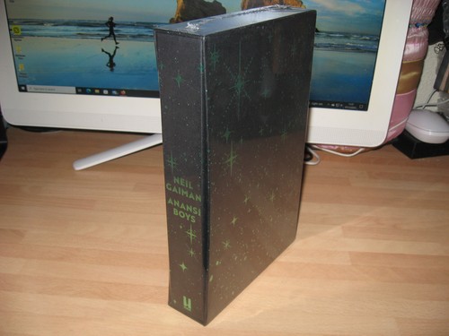 Neil Gaiman Signed Deluxe Slipcased 1st Anansi Boys illus. print Amazon Prime TV