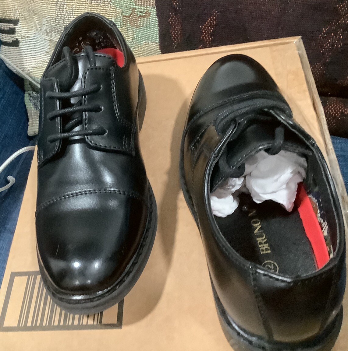 SAOLA Scarpe casual Bruno Marc taglia 12 bambini nero Oxford SBOX211K