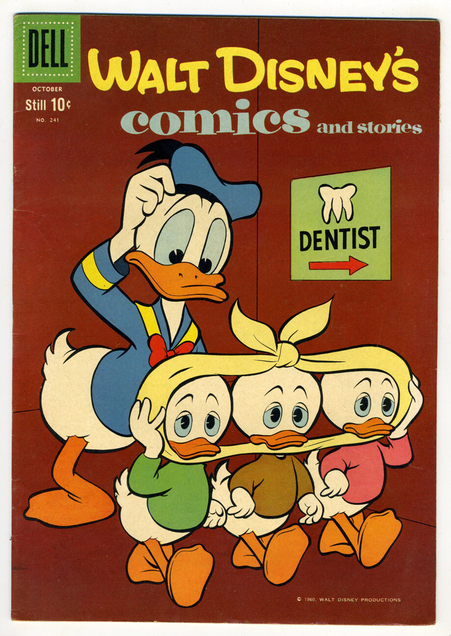 Dell Walt Disney Comics and Stories #241 1960 5.5 F-OW/W Barks Art