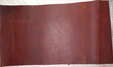 11"x21" DARK BROWN OIL TANNED UTILITY LEATHER COWHIDE avg 1.4mm thick 2000