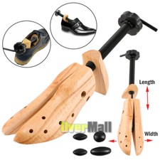 2025 One Piece 2-way Wooden Adjustable Shoe Stretcher for Men Women Size 4-13