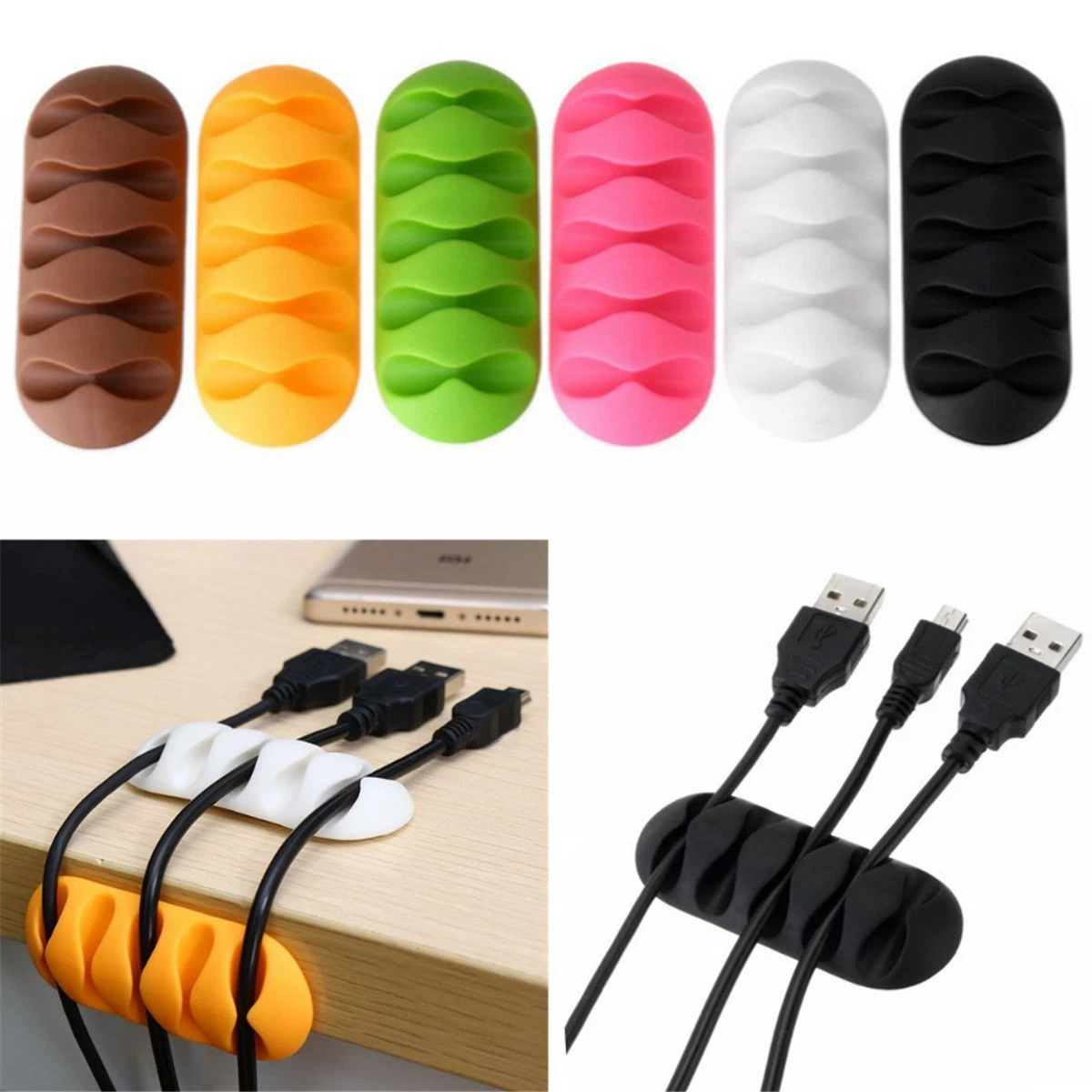 Cable Winder Earphone Cable Organizer Wire Storage Silicon Charger