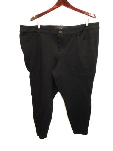 Torrid 24 R Black Skinny Studio Luxe Ponte Knit Pants Mid Rise 575536 24R - Picture 1 of 5