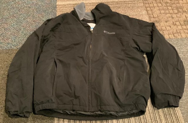 Mens Columbia Northern Voyager Black Insulated Full Zip Jacket Large | eBay