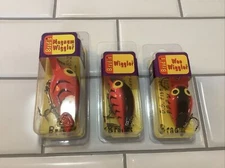 brad's wee wiggler wiggle wart fluorescent red herringbone 3 SZ’s MW, BW, BWW17