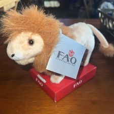 FAO SCHWARZ TOYS R US 7" BABY LION CUB STUFFED PLUSH ANIMAL