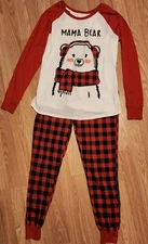 Jammies For Your Families Mama Bear 2 Piece SMALL Pajamas