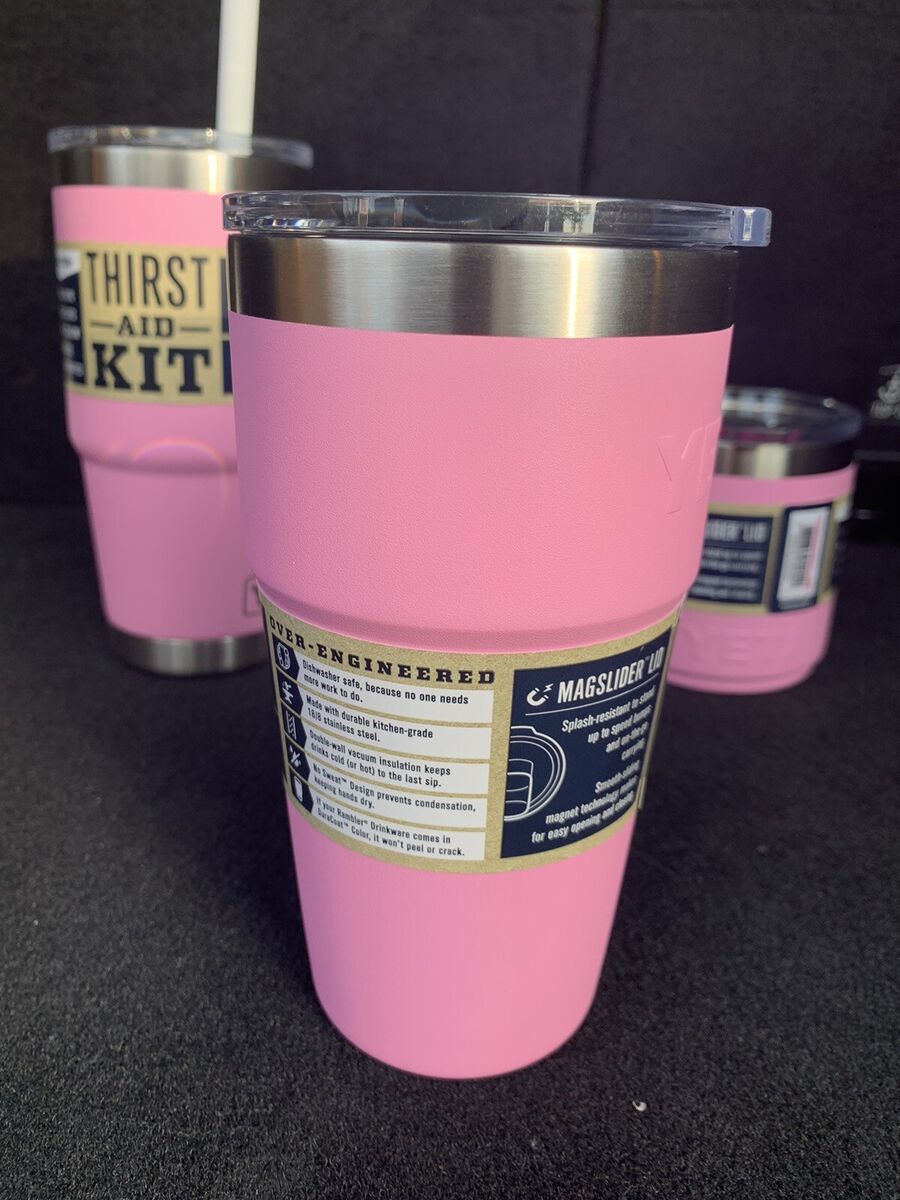 YETI Rambler 16 oz STACKABLE PINT w/MAGSLIDER lid POWER PINK YETI Rambler 16 oz STACKABLE PINT w/MAGSLIDER lid POWER PINK