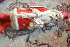 Vintage 5" Celluloid Santa w Toys in Bag, Irwin Made in USA