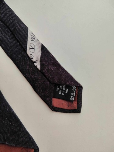 CRAVATTA VALENTINO VERO VINTAGE IN SETA UOMO REINE SEIDE KRAWATTE - Imagen 6 de 7