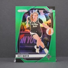 2024 Panini Prizm WNBA KATE MARTIN RC Green Przim Rookie #126 Las Vegas Aces