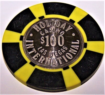 Holiday International Casino LV Nevada 100 Dollar Gaming Chip as pictured