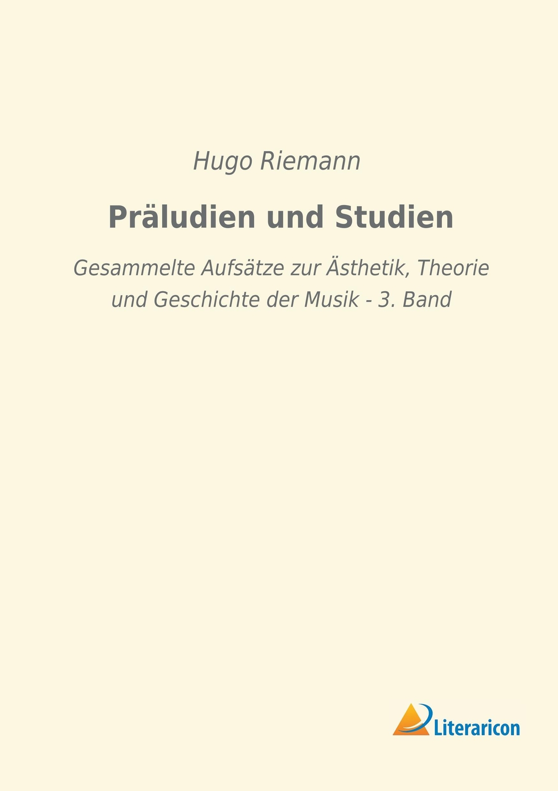 Thumbnail - Präludien Und Studien Hugo Riemann Taschenbuch Paperback 236 S.