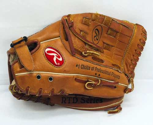Rawlings RTD8FB Series, RHT Leather Baseball Glove, Fastback, Basket Web, 11"