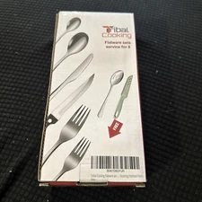 Tribal Cooking 50 Piece Silverware Service for 8 Stainless Steel Flatware ✨NEW✨