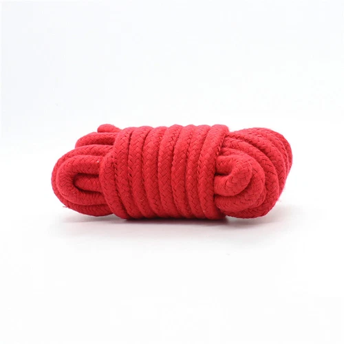 8pcs Red Kit BDSM Couples Restraints Set HandCuff Anklet Whip Collar Gag Fetish - Picture 5 of 11
