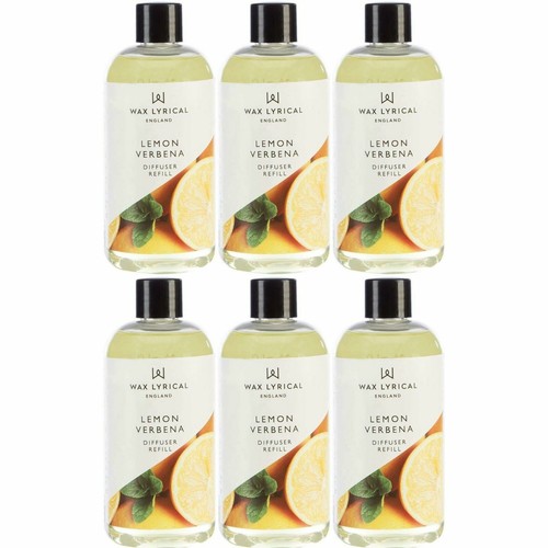 6 x Wax Lyrical Made in England LEMON VERBENA Reed Diffuser Refill
