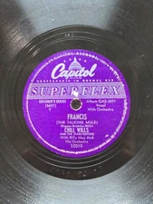 78 RPM Francis the Talking Mule Chill Wills Capitol 32010 A6