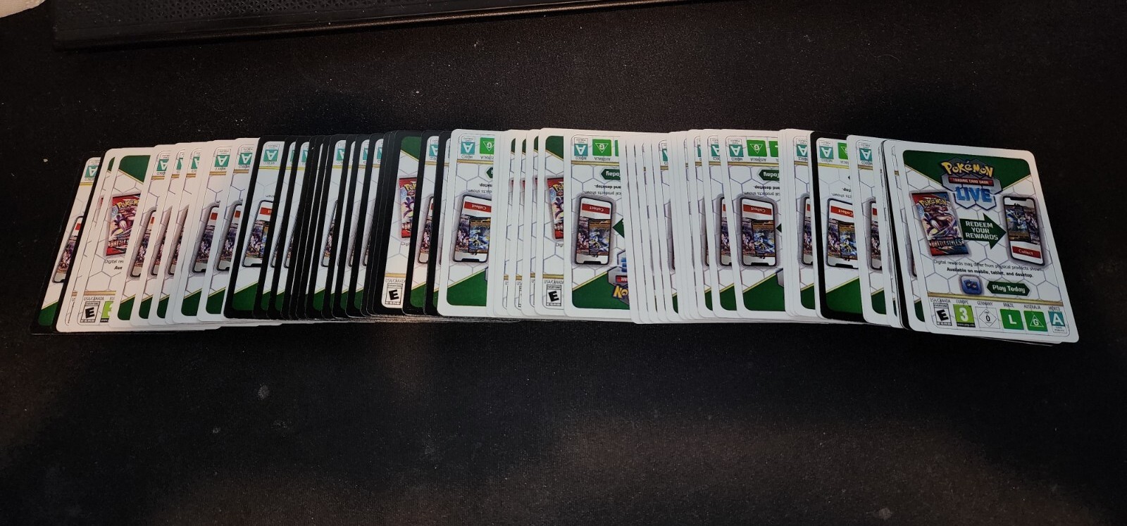 Lot of 100 Code Cards - Silver Tempest Booster Pack - SWSH12: Silver Tempest
