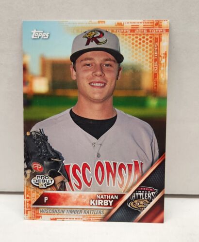 NATHAN KIRBY 2016 Topps Pro Debut ORANGE #'d /25 ~ Wisconsin Rattlers ~ BREWERS