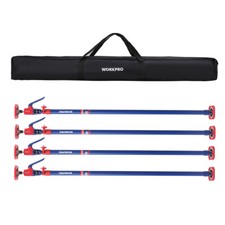 4Pack 54-114 Inches Cabinet Jack Support Pole Steel Telescopic Quick Support Rod
