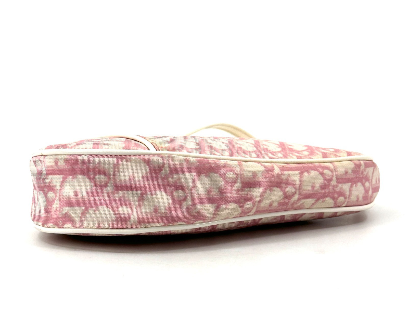 DIOR Pink Trotter Saddle Bag PVC Leather Purse Authentic thumbnail 7