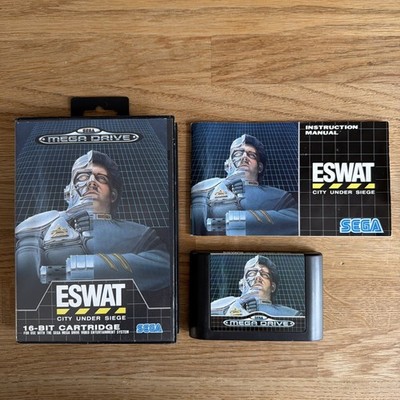 ESWAT City Under Siege Sega Mega Drive sehr guter Zustand CIB komplett Handbuch getestet  