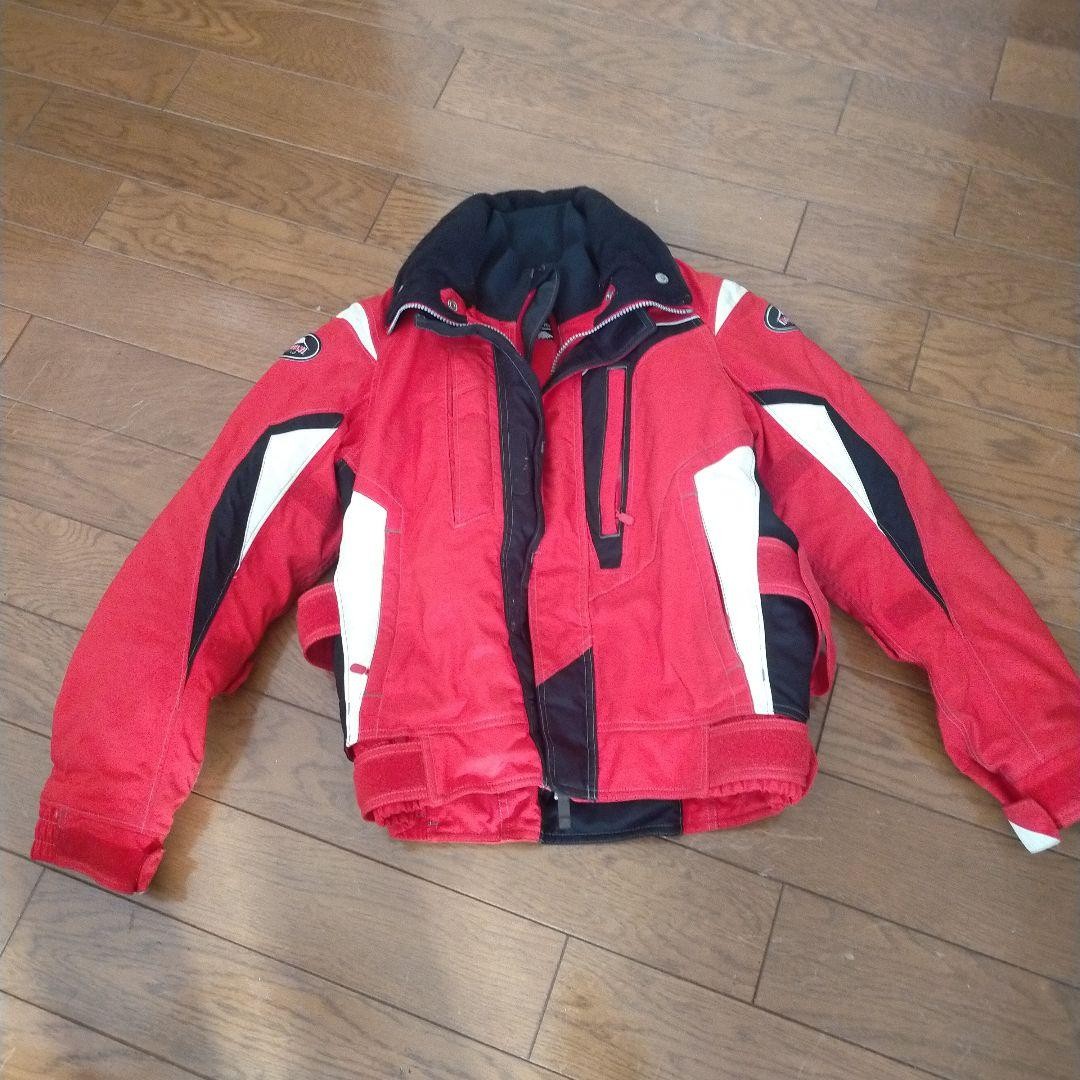 KUSHITANI Full Zip Acute Jacket Red for Riding [SizeM/VG] Limited