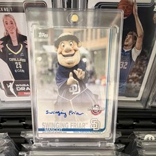 Topps 2019 Opening Day Mascots Swinging Friar San Diego Padres MA-SF Autograph