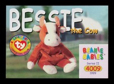 Bessie The Cow 154 Series II Ty Beanie Babies Trading Card TC CC
