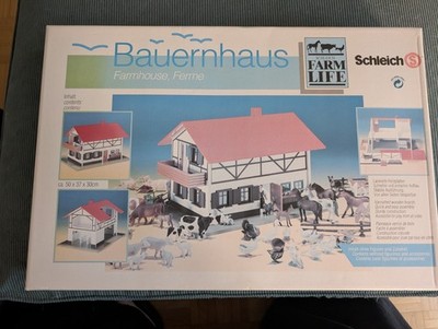 Schleich Bauernhaus Holz Nr. 40130, 50x37x30 Cm, 1992, mit OVP NEU UNBENUTZT!!