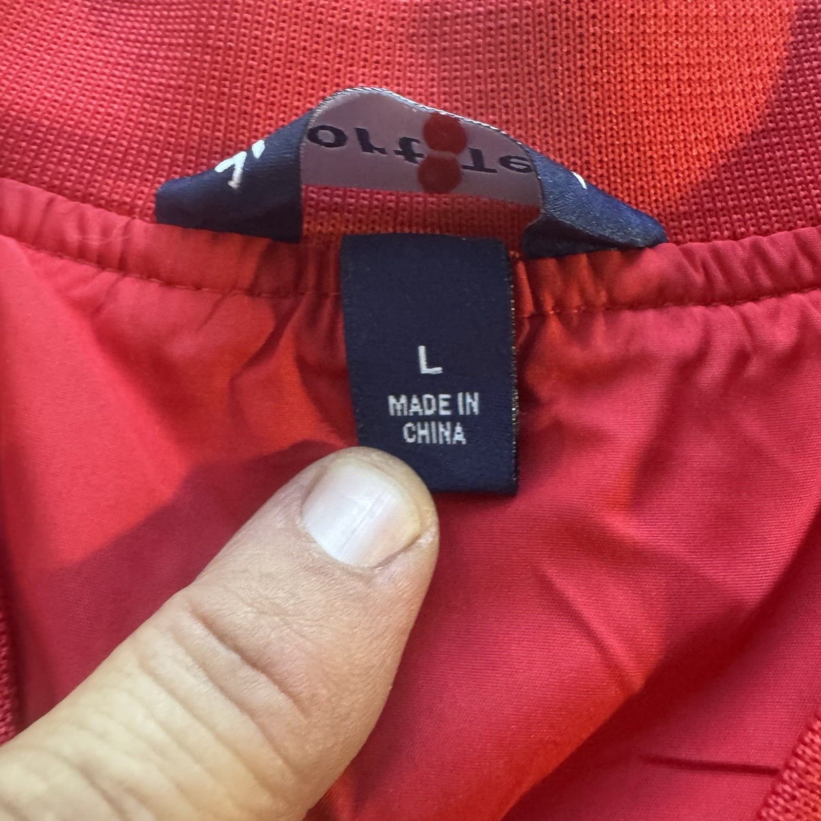 Corvette Racing Lined Pullover Jacket Red Size La… - image 2