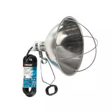 300-Watt 8 Ft. 18/2 SJTW Incandescent Brooder Clamp Work Light and Heat Lamp wit
