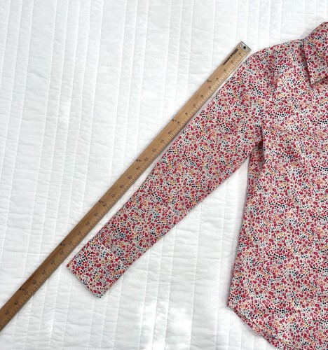 Camisa J CREW Liberty Tela Floral Abotonada Mujer Talla 0 Femenina Preppy - Imagen 6 de 7